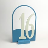 "Arched Wave Table Number" - Table Numbers in clear by Corduroy Effect