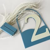 "Arched Wave Table Number" - Table Numbers in clear by Corduroy Effect