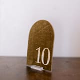 "Table Number - Arch - Gold" - Table Numbers in gold by Velvet Raptor