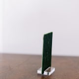 "Double Sided Table Number - Small Rectangle - Emerald" - Table Numbers in green by Velvet Raptor