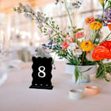 "Wavy Table Numbers" - Table Numbers in multicolorassorted-colors by Haven Print Co.