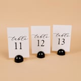"Table Number | Set “11-20” | White & Black" - Table Numbers in white by Hanna Roberts
