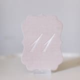 "Blush Script Scroll Table Number" - Table Numbers in pink by Velvet Raptor