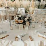 "Ivory & Gold Arch Acrylic Table Number" - Table Numbers in gold by Alexandra Ettis