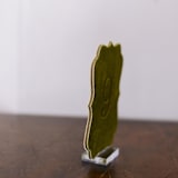 "Double Sided Table Number - Scroll - Avocado" - Table Numbers in green by Velvet Raptor