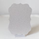 "Dove Script Scroll Table Number" - Table Numbers in gray by Velvet Raptor