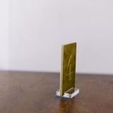 "Double Sided Table Number - Small Rectangle - Avocado" - Table Numbers in green by Velvet Raptor