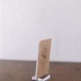 "Double Sided Table Number - Small Rectangle - Blush" - Table Numbers in pink by Velvet Raptor