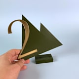 "Mountain Table Number" - Table Numbers in green by Corduroy Effect