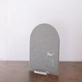 "Double Sided Table Number - Arch - Sea Green" - Table Numbers in green by Velvet Raptor