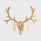 "Antler napkin rings, gold, set of four" - Napkin Rings in gold by Joanna Buchanan