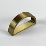 "Brass Color Crescent Napkin Rings, Set of 4" - Napkin Rings in green by Corduroy Effect