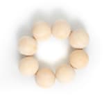 "Wooden Sphere Napkin Rings - Set of 4" - Napkin Rings in beige by Powered By People