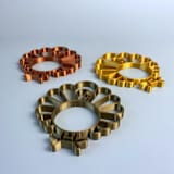 "Thanksgiving Napkin Rings, Set of 4" - Napkin Rings in copper by Corduroy Effect