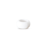 "Sculpt Circle Napkin Ring White" - Napkin Rings in white by Tina Frey