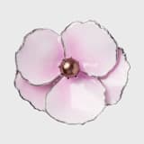 "Enamel flower napkin rings, pink, set of four" - Napkin Rings in pink by Joanna Buchanan