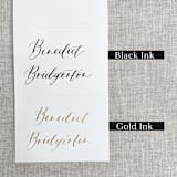 "Custom calligraphy place cards | White tent place cards | Modern calligraphy" - Place and Escort Cards in multicolorassorted-colors by Maria Ferrer G.