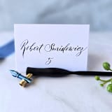 "Custom Calligraphy Tent-StylePlace Cards- Set of 10" - Place and Escort Cards in multicolor by Inkspiringletters