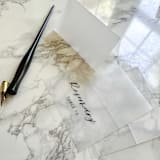 "Clear Vellum Place Cards, BLANK (25 pack)" - Place and Escort Cards in clear by Carley Zuercher