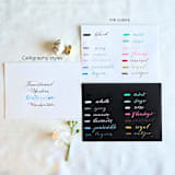 "Black Dachshund Die-Cut Place Card- Customizable- Set of 10" - Place and Escort Cards in black by Inkspiringletters