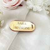 "Acrylic Place Cards with Ribbon | Luxury Wedding Place Cards | Set of 20" - Place and Escort Cards in gold by Self Stationery