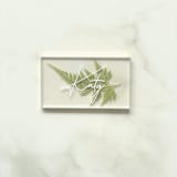 "Custom Fern Place Cards" - Place and Escort Cards in white by Jasmine Jhunjhnuwala