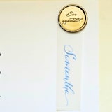 "Custom Calligraphy Place Cards Vellum- Set of 10" - Place and Escort Cards in multicolor by Inkspiringletters