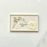 "Custom Floral Blue Place Cards" - Place and Escort Cards in copper by Jasmine Jhunjhnuwala