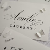 "Custom Place Cards // Butterfly Reverie" - Place and Escort Cards in multicolorassorted-colors by Clover and Lamb