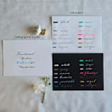 "Envelope Place Card- Customizable Style- Set of 10" - Place and Escort Cards in multicolor by Inkspiringletters