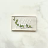 "Custom Eucalyptus Place Cards" - Place and Escort Cards in orange by Jasmine Jhunjhnuwala