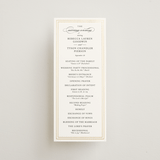 "Eloquence" - Wedding Programs in Snow by Kimberly FitzSimons - Front