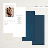 "Strands Of Lights" - Wedding Programs in Navy by Hooray Creative - Back of Card Options