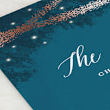 "Strands Of Lights" - Wedding Programs in Navy by Hooray Creative - Detail