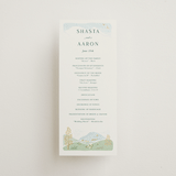 "Mountaintop" - Wedding Programs in Evergreen by Paper Sun Studio - Front