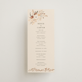 "Monogrammed Floral" - Wedding Programs in Harvest by Susan Moyal - Front