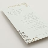 "Riviera" - Wedding Programs in Willow by Leia Matt - Detail