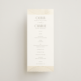 "Moderne" - Wedding Programs in Alabaster by Pixel and Hank - Front