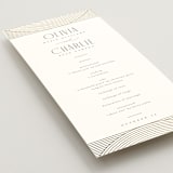 "Moderne" - Wedding Programs in Alabaster by Pixel and Hank - Detail