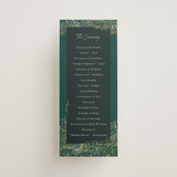 "By the Creek" - Wedding Programs in Emerald by Becky Nimoy - Front