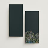 "By the Creek" - Wedding Programs in Emerald by Becky Nimoy - Back of Card Options