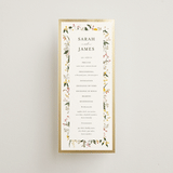"Enchanting" - Wedding Programs in Burgundy by Susan Moyal - Front