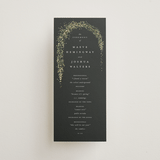 "Winter Garland" - Wedding Programs in Tuxedo by Leah Bisch - Front