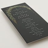 "Winter Garland" - Wedding Programs in Tuxedo by Leah Bisch - Detail