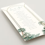 "The Greenhouse" - Wedding Programs in Seagreen by Elly - Detail