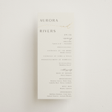 "gathering" - Wedding Programs in Smoke by Olivia Raufman - Front