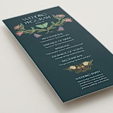 "Gilded Tapestry" - Wedding Programs in Midnight Garden by Simona Camp - Detail