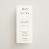 "Idyllic" - Wedding Programs in Sugar by Jessica Williams - Front