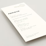 "Golden Stamp" - Wedding Programs in Snow by FRANI - Detail