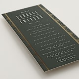 "Deco pattern" - Wedding Programs in Onyx by Ana de Sousa - Detail